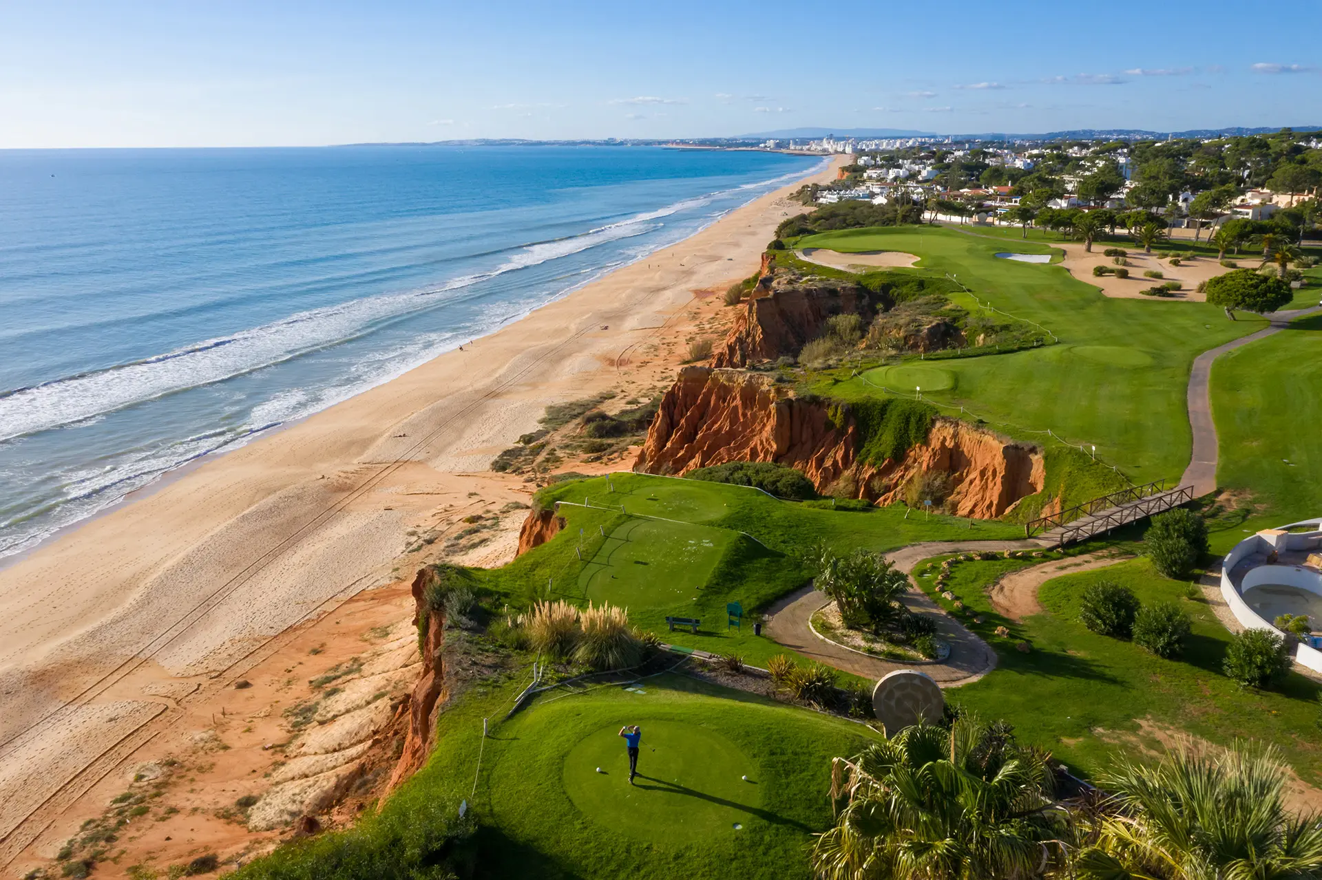 Vale do Lobo's golf holes on the clifftops above the Algarve coast